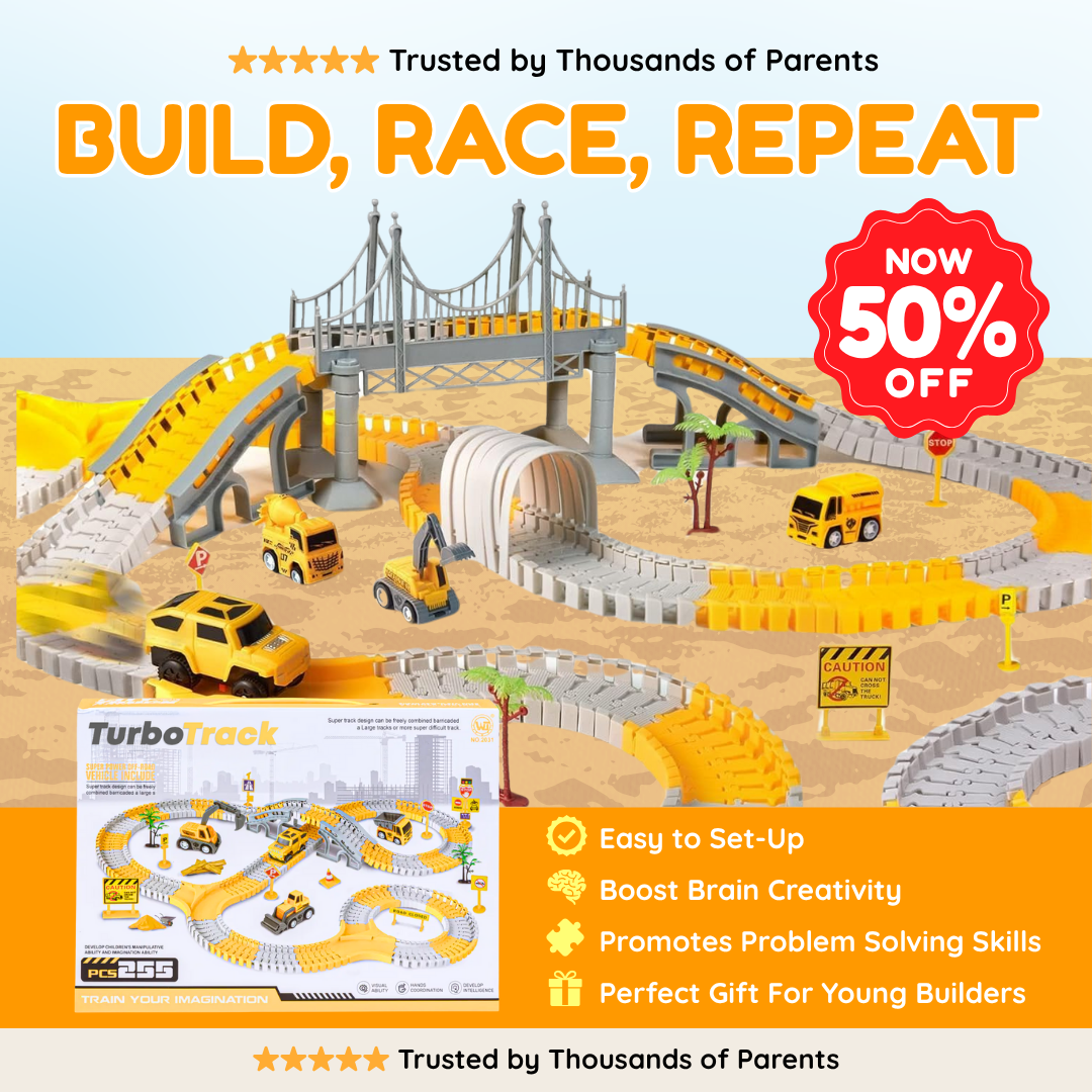 TurboTrack - Construction Racing Track Set